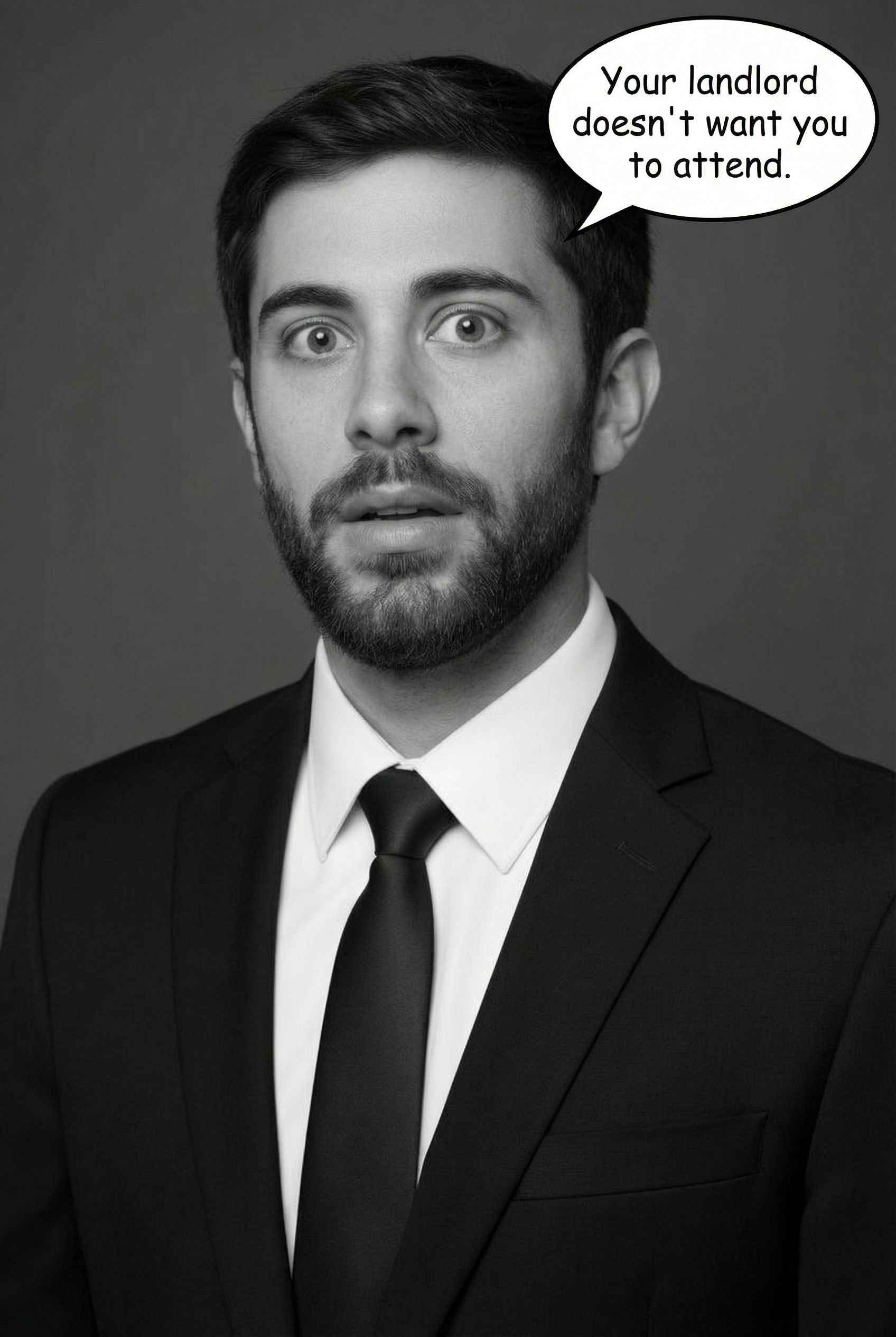 Ryan Shugars - Your landlord doesn't want you to attend.